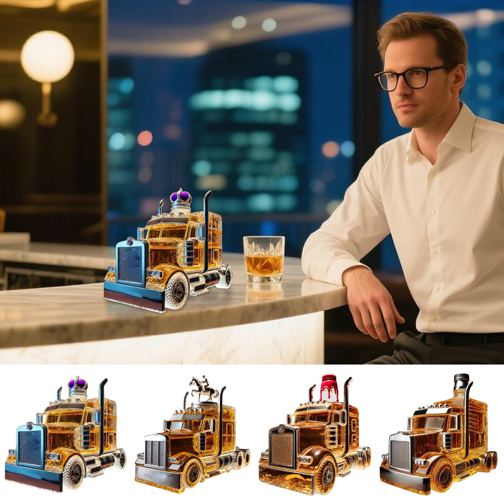 Wine Beer Truck - ขวดเหล้าไวน์ครึ่งรถบรรทุก Bourbon Dispenser 375ml Vintage สุราคอนเทนเนอร์ที่น่าสนใจสําหรับโฮสติ้ง