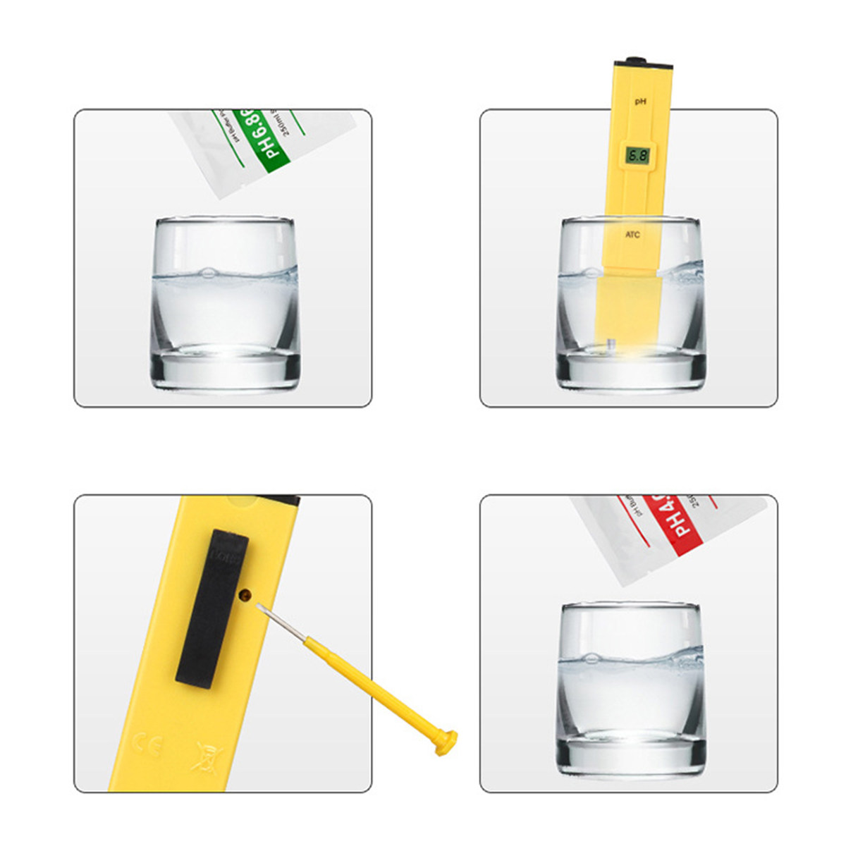 Wine Beer Spa - เครื่องวัดค่า pH ดิจิตอลแบบมืออาชีพ 1 ชิ้น สำหรับตู้ปลา