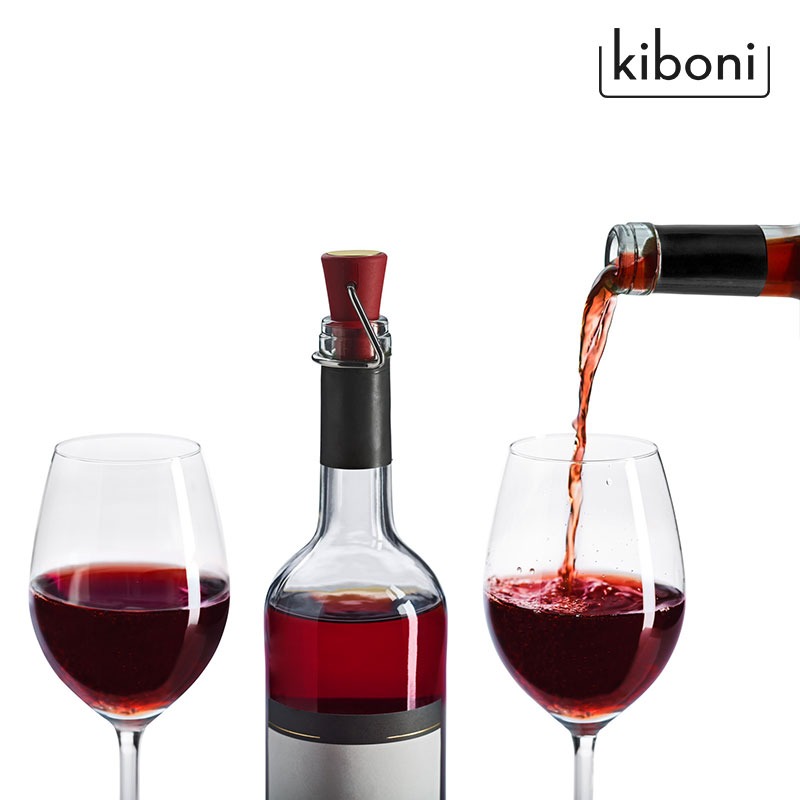 Wine Stopper Vacuum - จุกก๊อกขวดไวน์แดงคิบอนีนำเข้าจากเยอรมนี จุกก๊อกขวดแชมเปญสุญญากาศแบบสุญญากาศ ที่เปิดขวดอเนกประสงค์