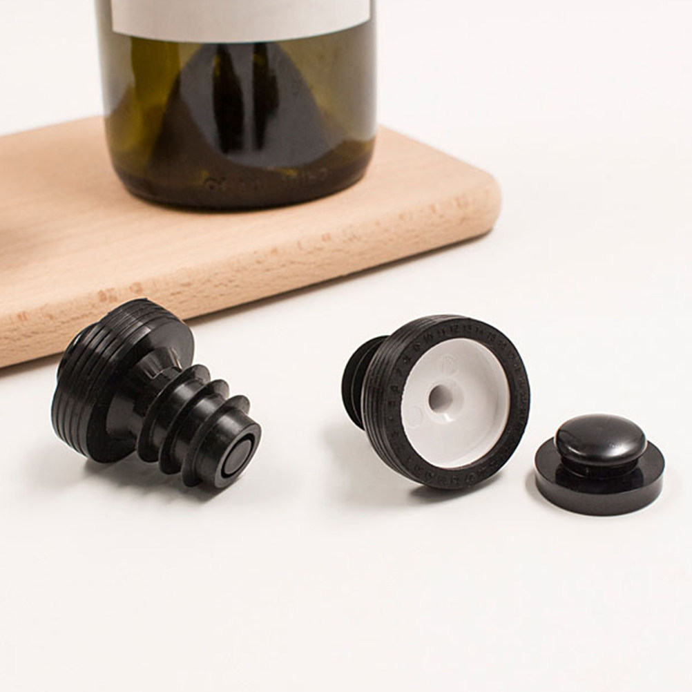 Wine Stopper Vacuum - จุกปิดขวดไวน์ซิลิโคนเกรดพรีเมียมสำหรับปิดผนึกสุญญากาศ เหมาะสำหรับไวน์แดง เบียร์ ไซเดอร์ โซดา และขวดซอสถั่วเหลือง