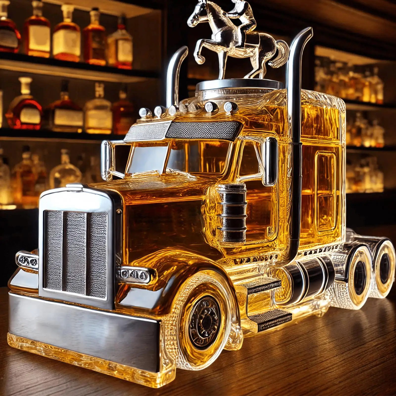 ขวดเหล้าทรงแก้วรถยนต์ 375 มล.  - Wine Beer Truck บทวิจารณ์และราคา