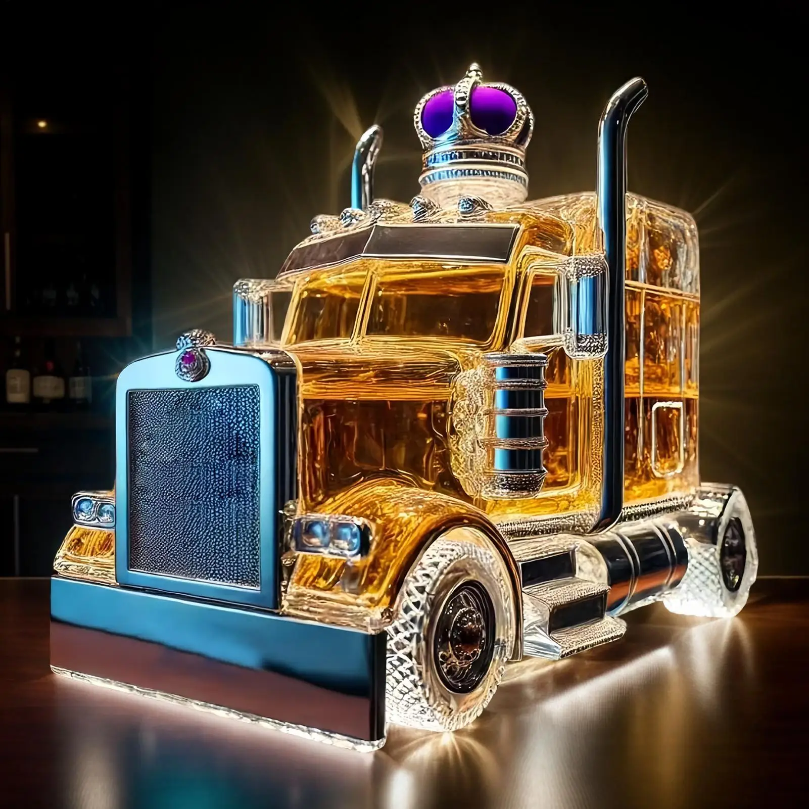 ขวดเหล้าทรงแก้วรถยนต์ 375 มล.  - Wine Beer Truck บทวิจารณ์และราคา