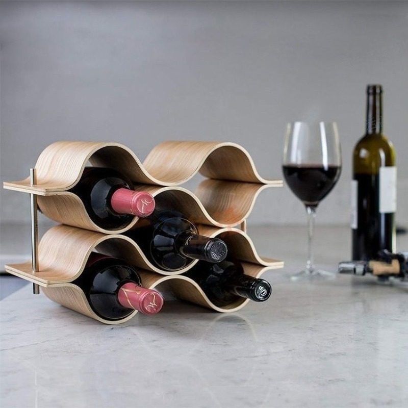 ที่วางขวดไวน์หยักชั้นวางไวน์ไม - Wine Beer Rack บทวิจารณ์และราคา