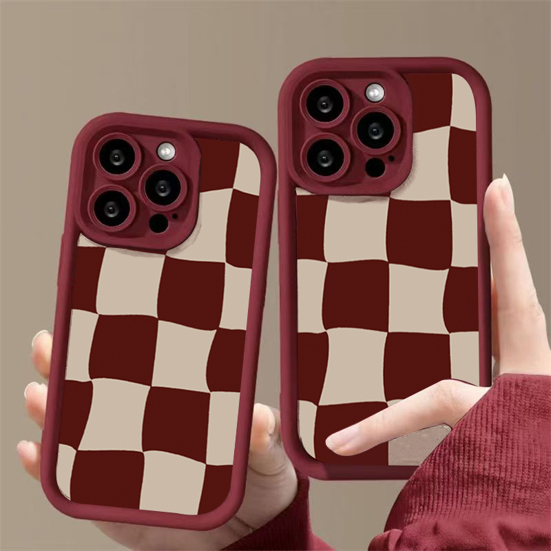 เคสโทรศัพท์ลายตารางสีแดงไวน์สำ - Wine & Beer Guayaquil บทวิจารณ์และราคา