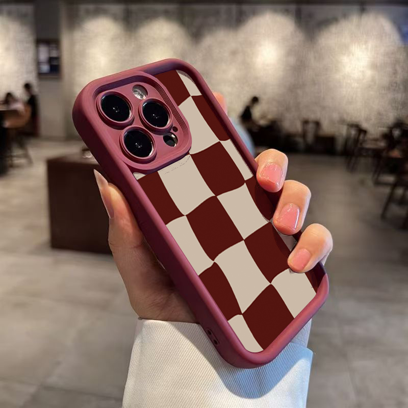เคสโทรศัพท์ลายตารางสีแดงไวน์สำ - Wine & Beer Guayaquil บทวิจารณ์และราคา
