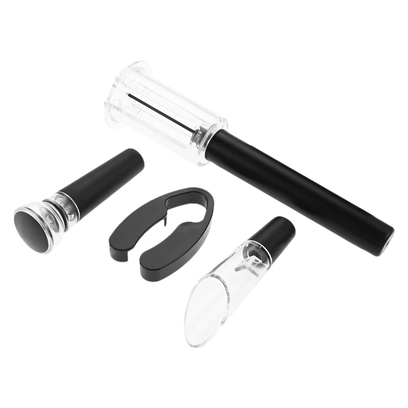 4 ชิ้นแบบพกพาปั๊มความดันอากาศข - Wine Stopper Vacuum บทวิจารณ์และราคา