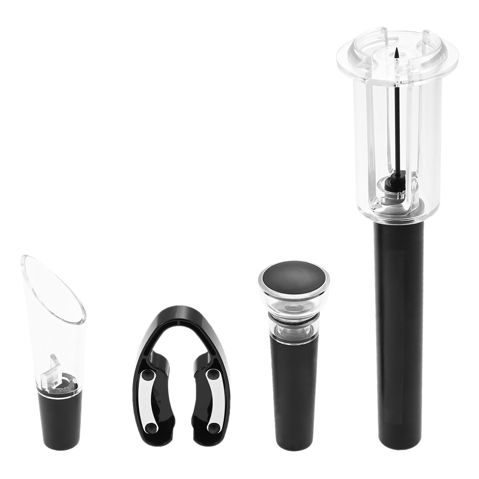 4 ชิ้นแบบพกพาปั๊มความดันอากาศข - Wine Stopper Vacuum บทวิจารณ์และราคา
