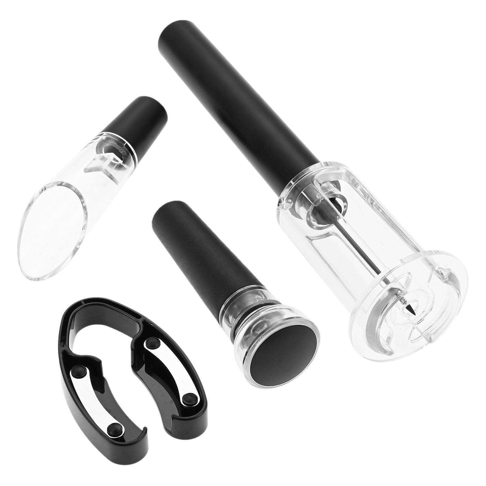 4 ชิ้นแบบพกพาปั๊มความดันอากาศข - Wine Stopper Vacuum บทวิจารณ์และราคา