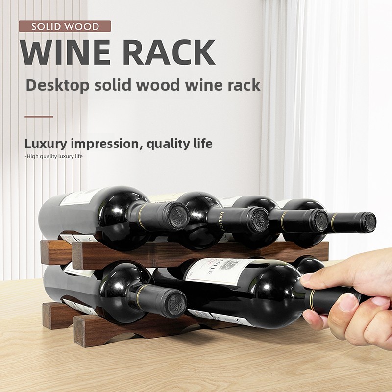 ชั้นวางไวน์ไม้เนื้อแข็งหลายชั้ - Wine Beer Rack บทวิจารณ์และราคา