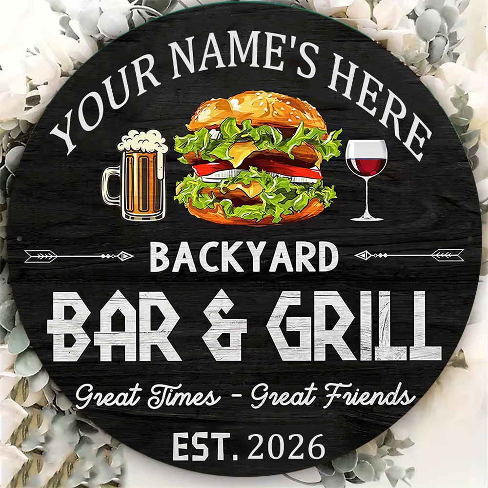 [2D แบน] ป้ายโลหะทรงกลมสำหรับต - Wine In Beer Name บทวิจารณ์และราคา