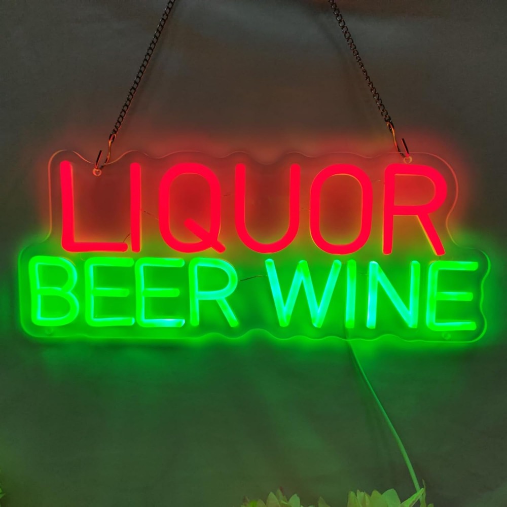 ป้ายไฟนีออน LED สำหรับตกแต่งผน - Wine In Beer Store บทวิจารณ์และราคา