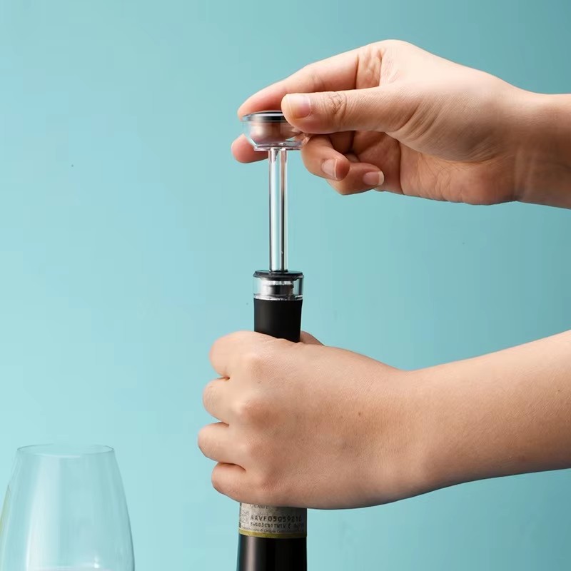 ขวดไวน์รั่วซีลปั๊มสูญญากาศ Sto - Wine Stopper Vacuum บทวิจารณ์และราคา