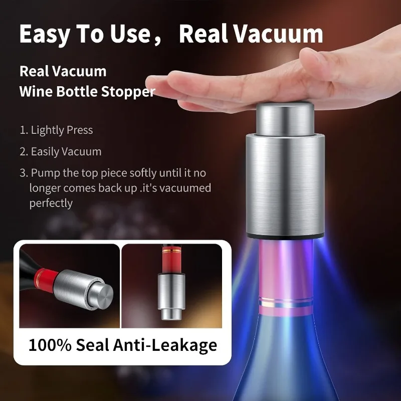 จุกปิดขวดไวน์ จุกปิดขวดไวน์แบบ - Wine Stopper Vacuum บทวิจารณ์และราคา