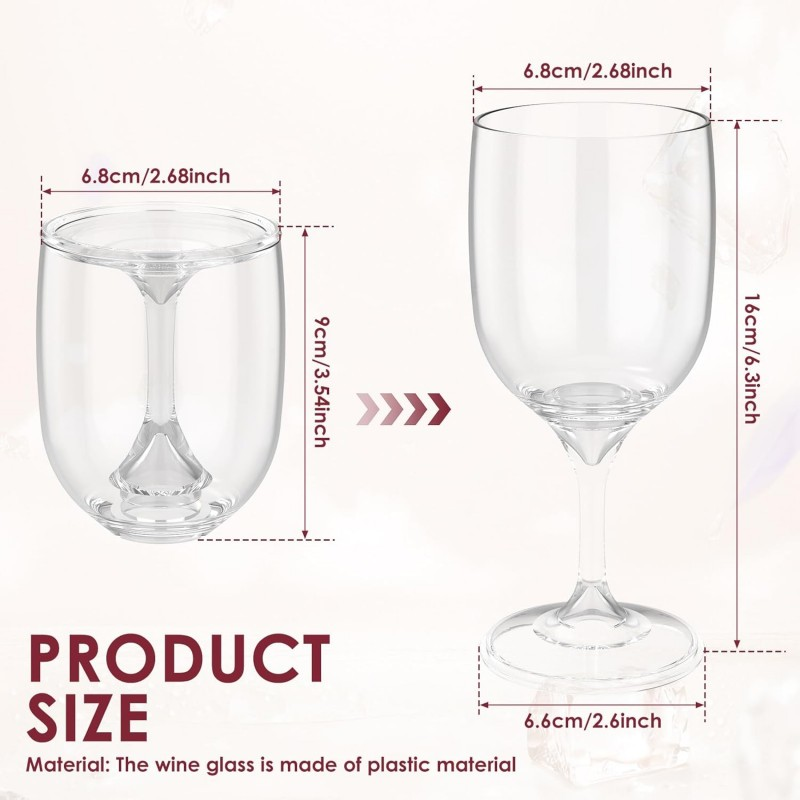 แก้วไวน์พับได้ แก้วไวน์พลาสติก - Wine & Beer Guayaquil บทวิจารณ์และราคา