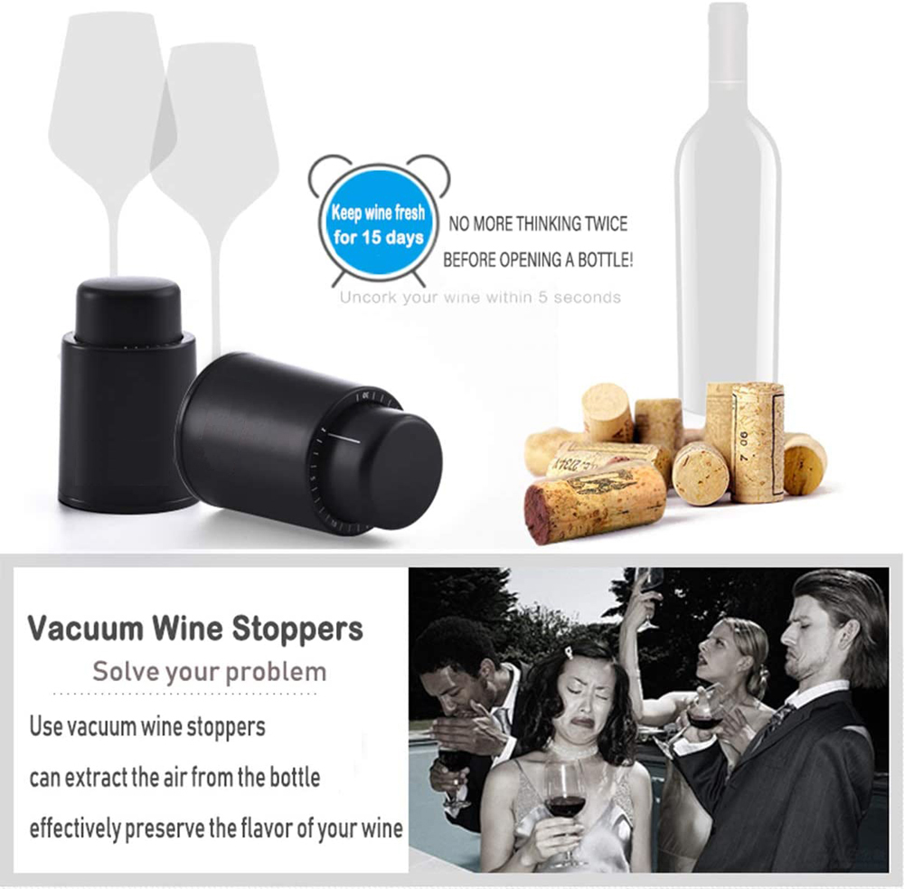 สูญญากาศขวดไวน์ Stopper ปิดผนึ - Wine Stopper Vacuum บทวิจารณ์และราคา