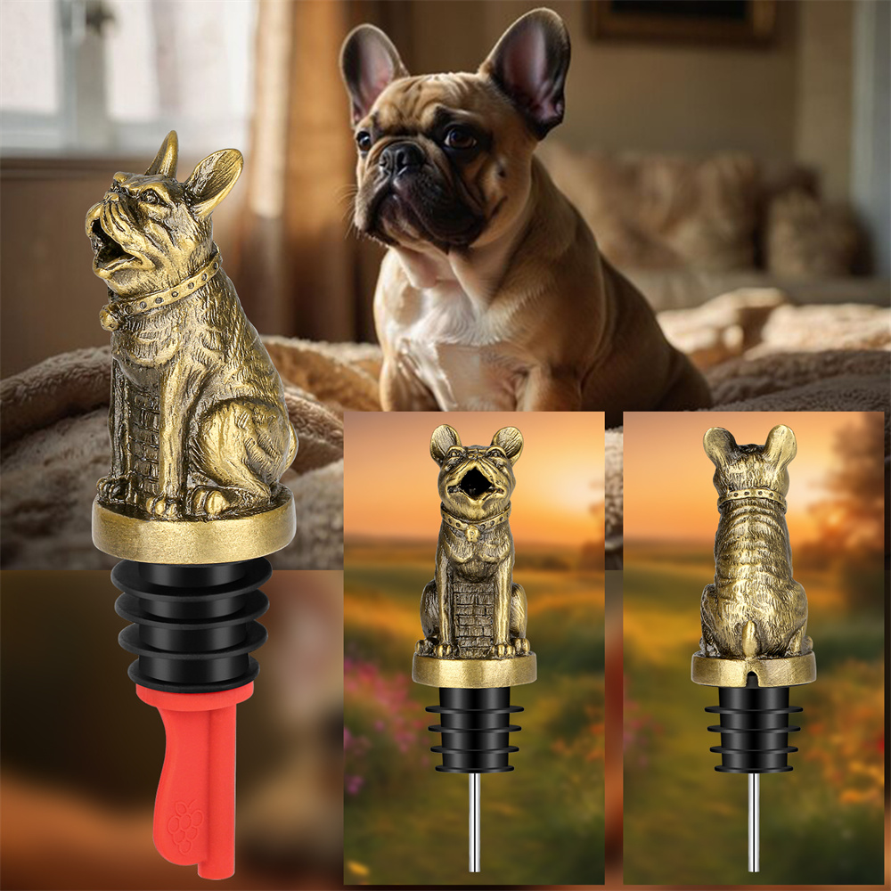 น่ารัก French Bulldog ไวน์ Pou - Wine Stopper Vacuum บทวิจารณ์และราคา