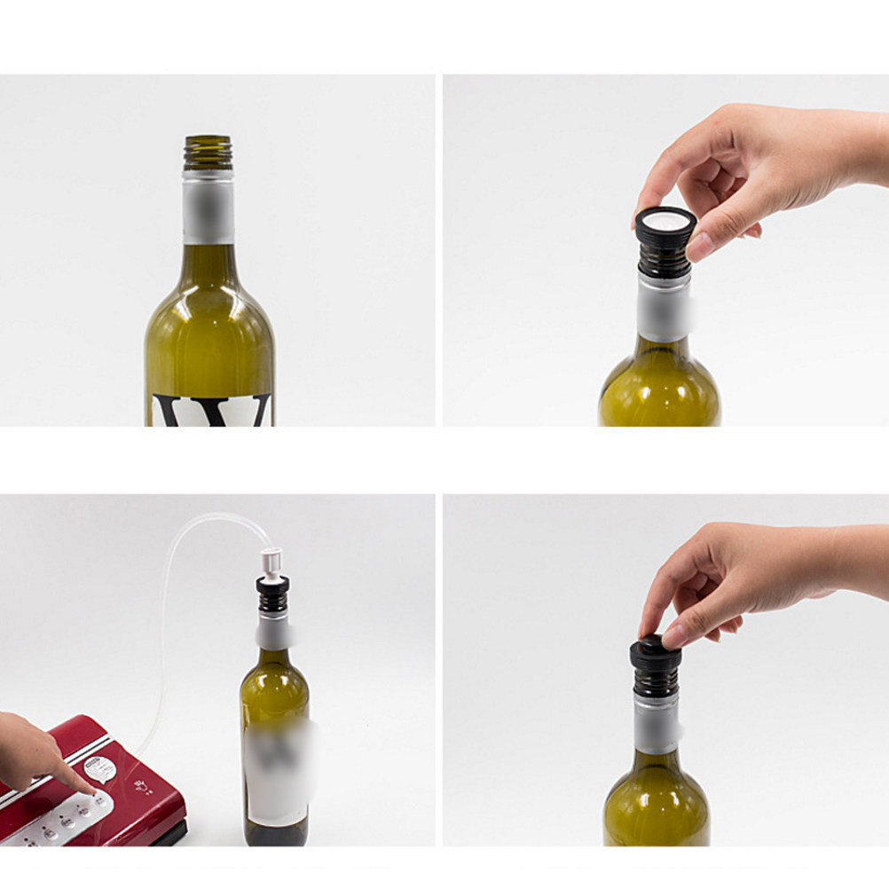 จุกปิดขวดไวน์ซิลิโคนเกรดพรีเมี - Wine Stopper Vacuum บทวิจารณ์และราคา