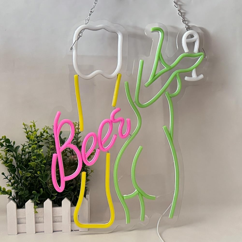 ป้ายไฟนีออนรูปทรงผู้หญิง ไฟนีอ - Wine In Beer Store บทวิจารณ์และราคา