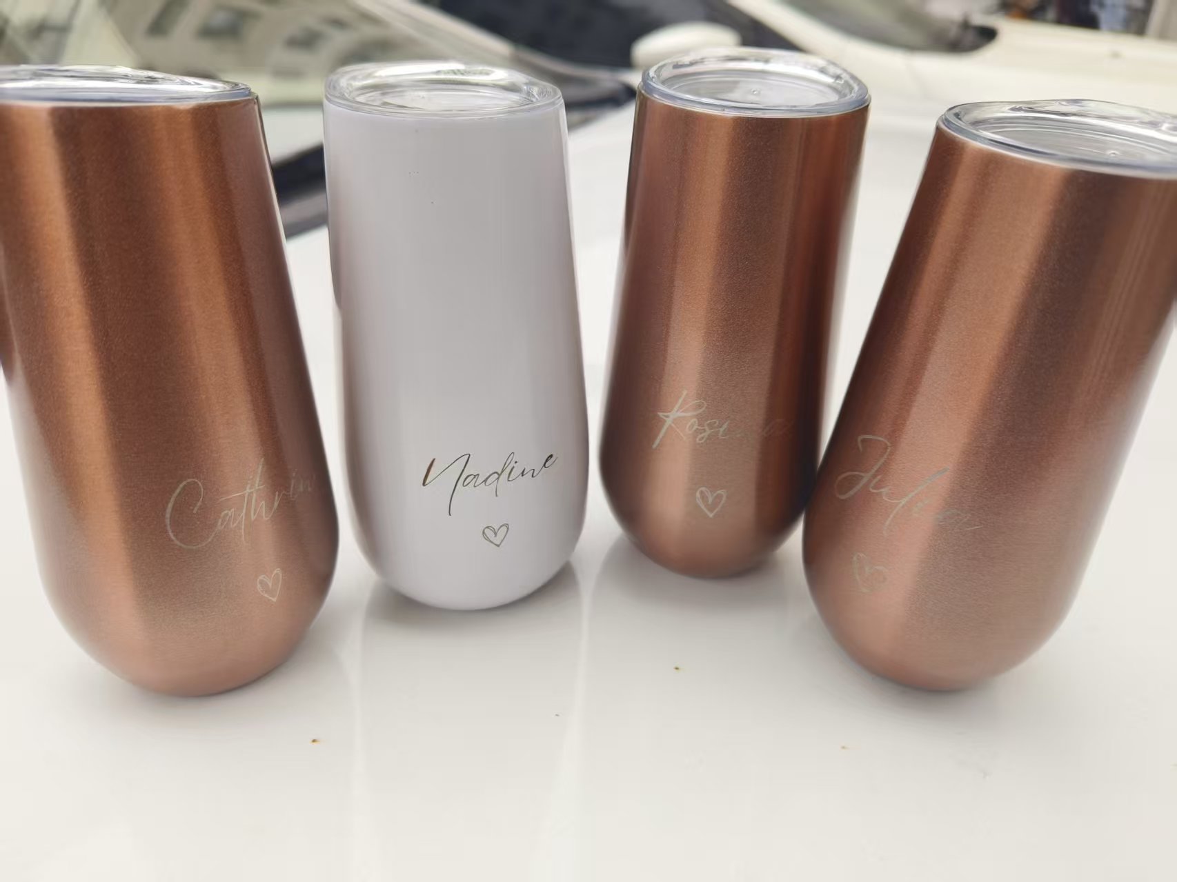 แก้วเก็บความเย็นสแตนเลส 6 ออนซ - Wine In Beer Name บทวิจารณ์และราคา
